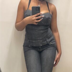 Vintage D&G Denim Corset bustier